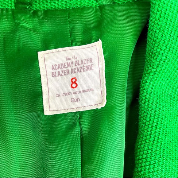 Gap Academy Blazer Green White Trim Preppy Jacket 8 - Picture 14 of 16